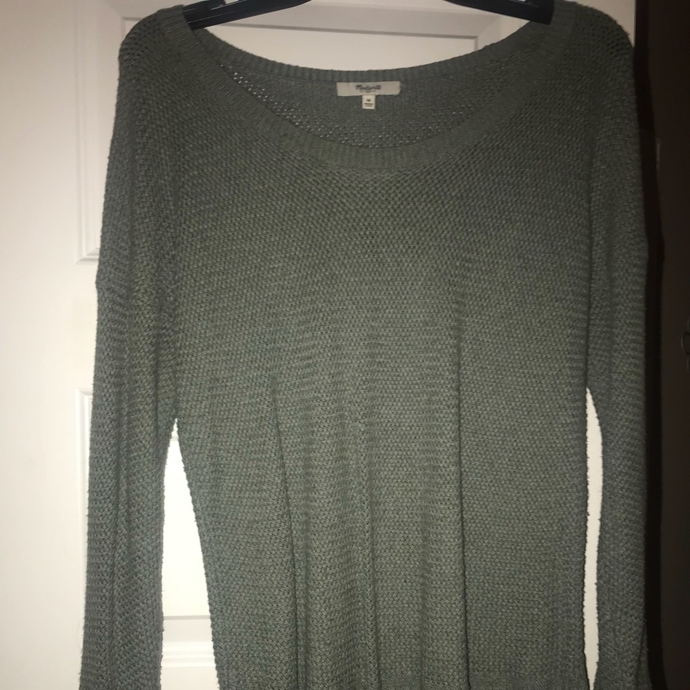 Madewell green sweater size Medium